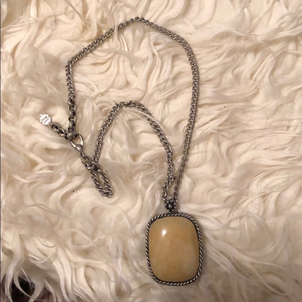 Lucky Brand Cream Stone Necklace